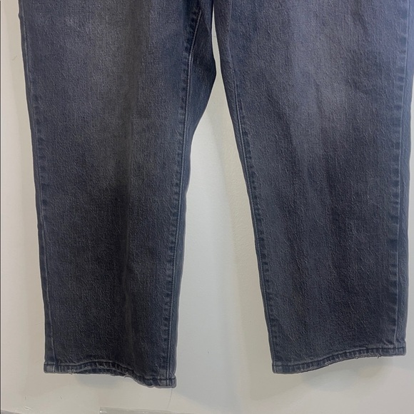 Levi's Ribcage Straight Ankle Jeans Charcoal Size 16W - Picture 7 of 16